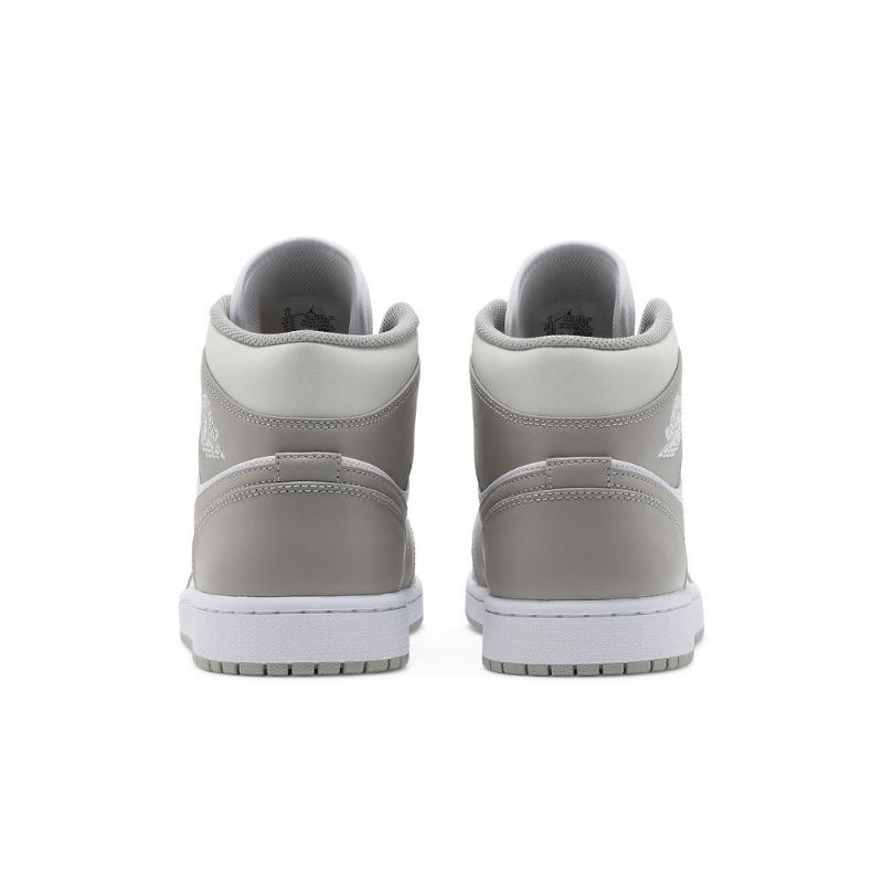 Ανδρικά Παπούτσια Air Jordan 1 Mid Γκρί Άσπρο