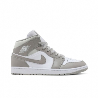 Ανδρικά Παπούτσια Air Jordan 1 Mid Γκρί Άσπρο
