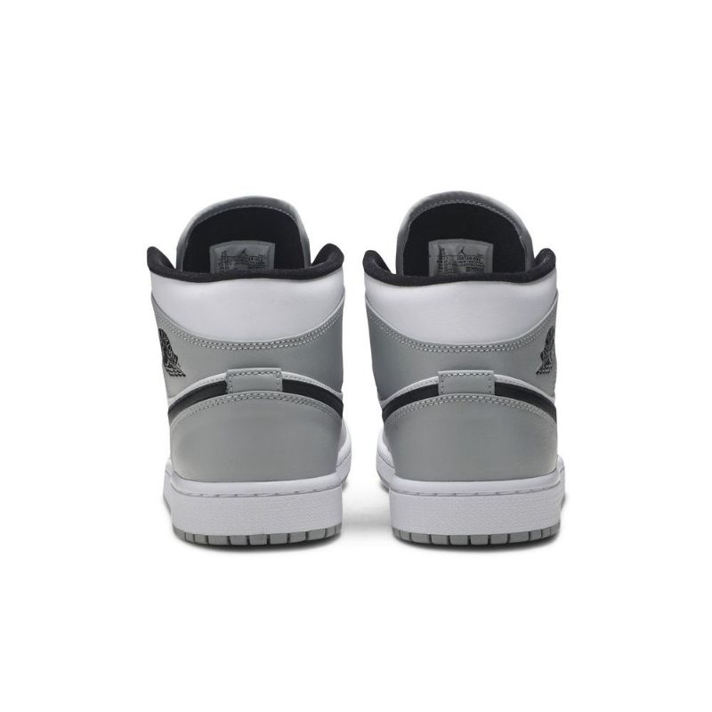 Ανδρικά Παπούτσια Air Jordan 1 Mid Γκρί Άσπρο Μαύρος