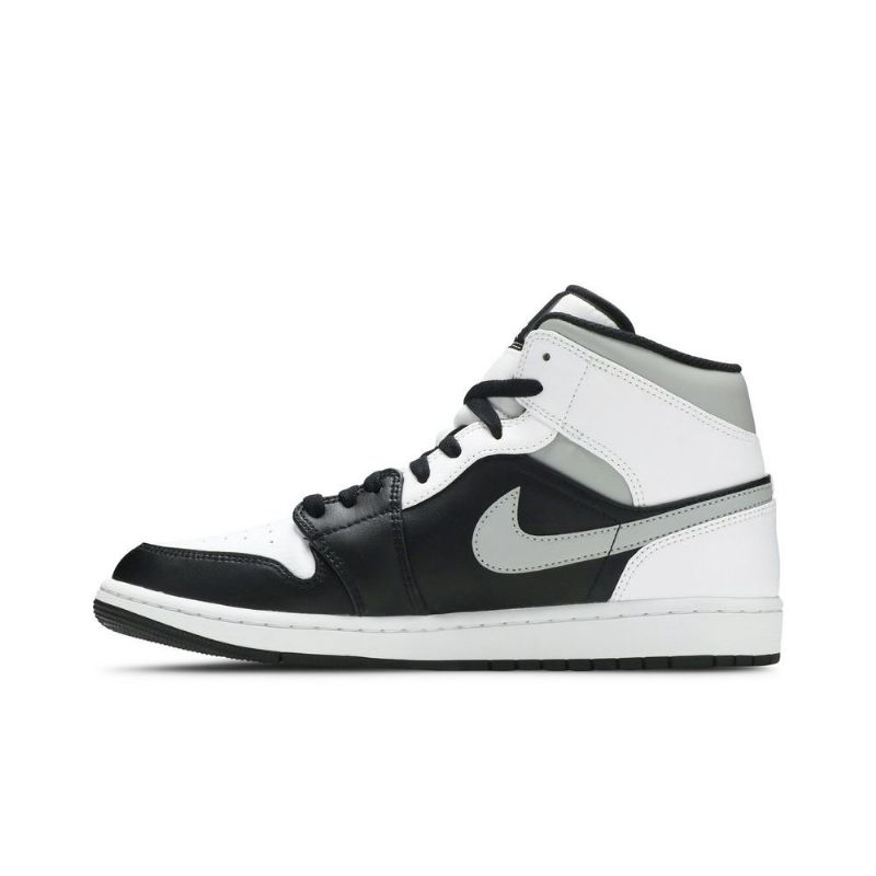Ανδρικά Παπούτσια Air Jordan 1 Mid Γκρί Μαύρος Άσπρο