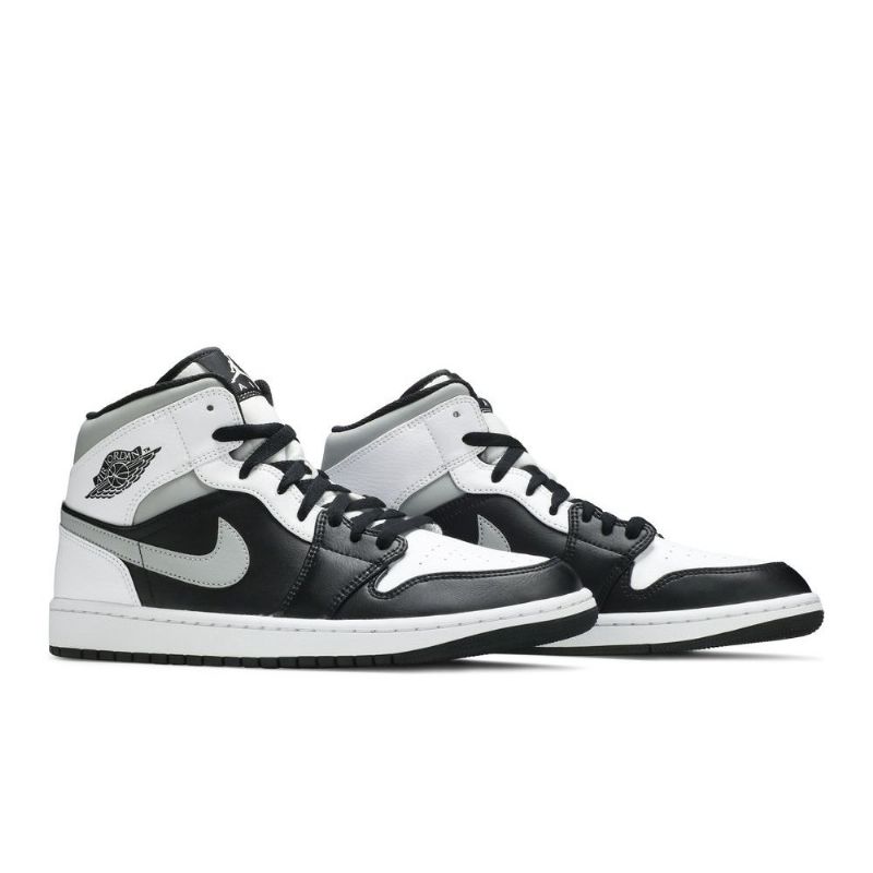Ανδρικά Παπούτσια Air Jordan 1 Mid Γκρί Μαύρος Άσπρο