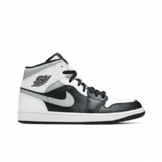 Ανδρικά Παπούτσια Air Jordan 1 Mid Γκρί Μαύρος Άσπρο