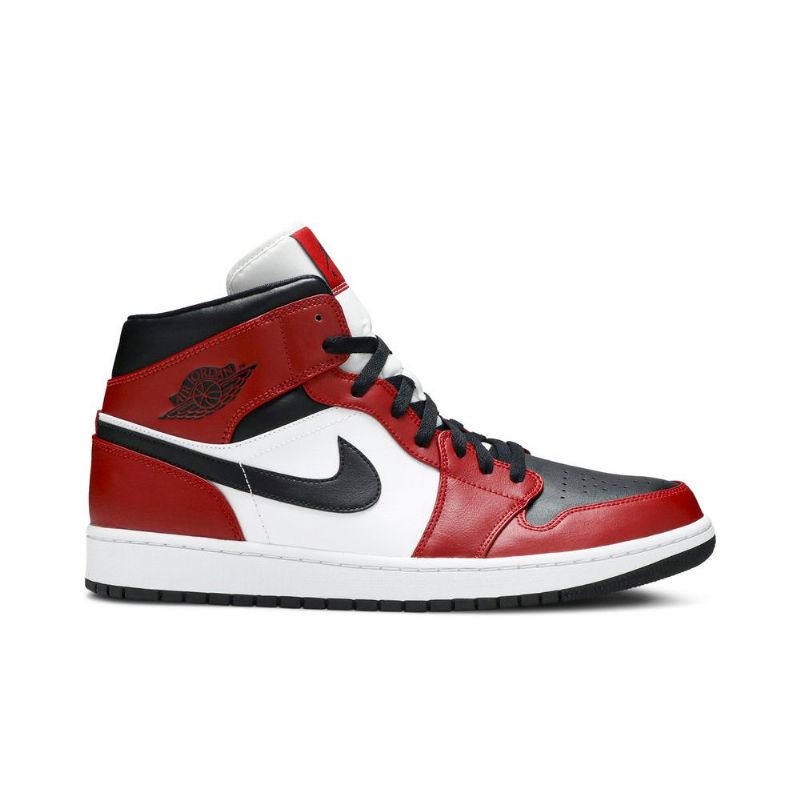 Ανδρικά Παπούτσια Air Jordan 1 Mid Κόκκινος Άσπρο Μαύρος