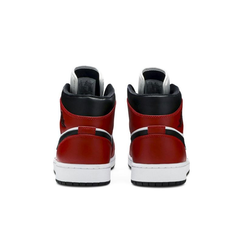 Ανδρικά Παπούτσια Air Jordan 1 Mid Κόκκινος Άσπρο Μαύρος