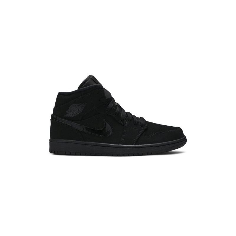 Ανδρικά Παπούτσια Air Jordan 1 Mid Μαύρος