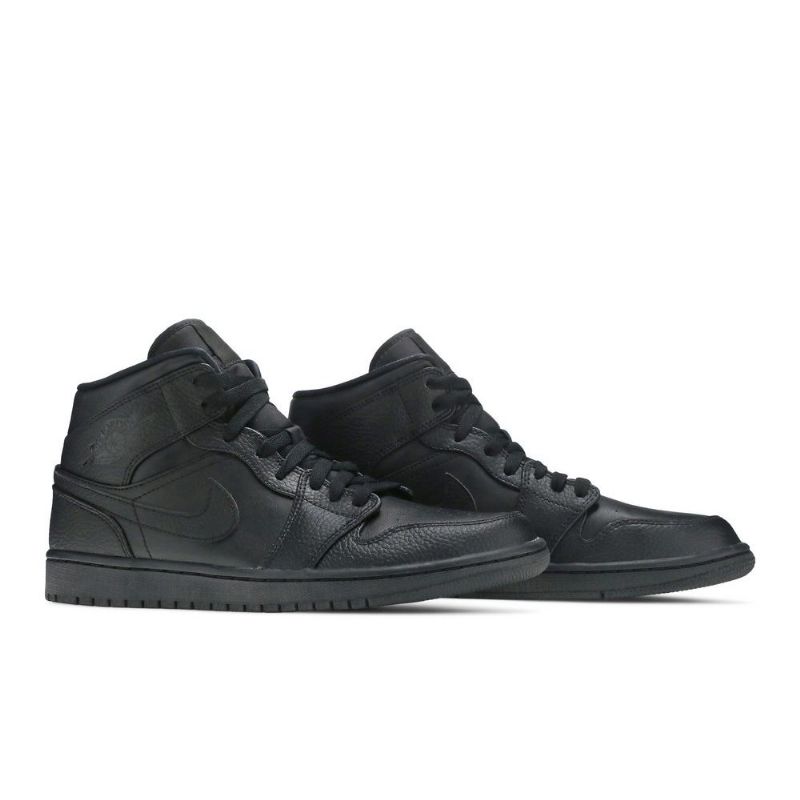 Ανδρικά Παπούτσια Air Jordan 1 Mid Μαύρος