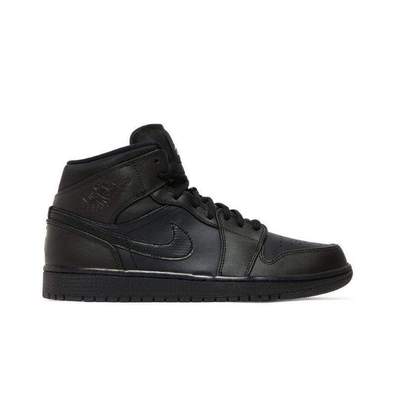 Ανδρικά Παπούτσια Air Jordan 1 Mid Μαύρος Άσπρο