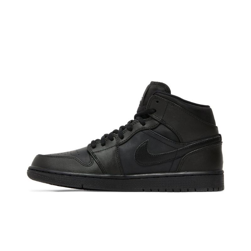 Ανδρικά Παπούτσια Air Jordan 1 Mid Μαύρος Άσπρο