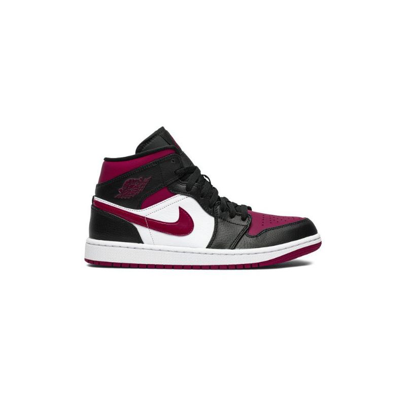 Ανδρικά Παπούτσια Air Jordan 1 Mid Μαύρος Άσπρο Κόκκινος