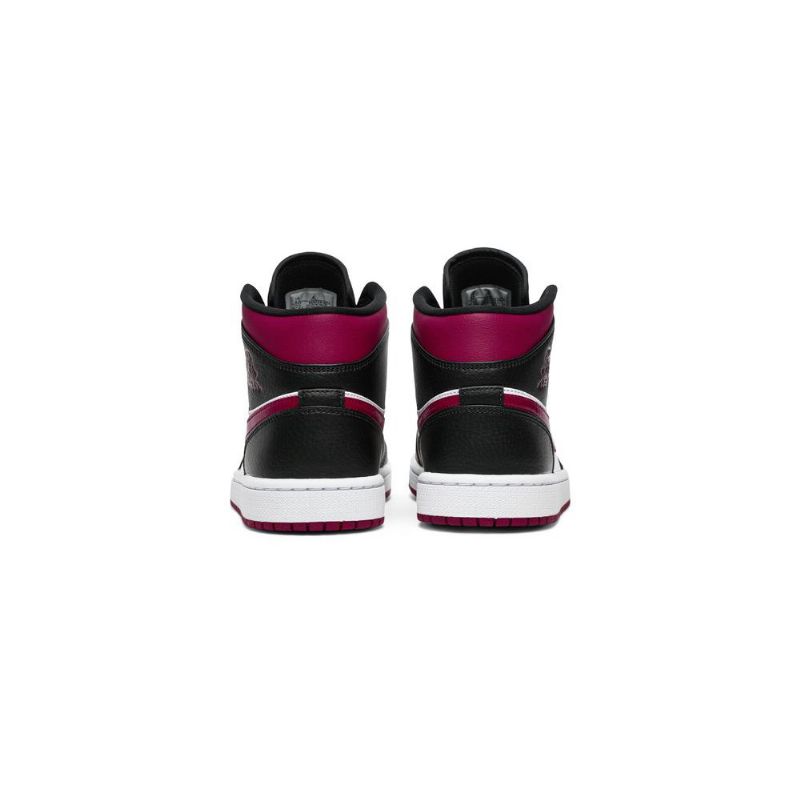 Ανδρικά Παπούτσια Air Jordan 1 Mid Μαύρος Άσπρο Κόκκινος