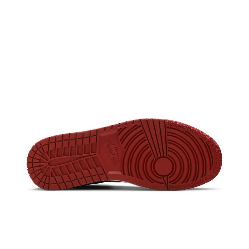 Ανδρικά Παπούτσια Air Jordan 1 Mid Μαύρος Άσπρο Κόκκινος