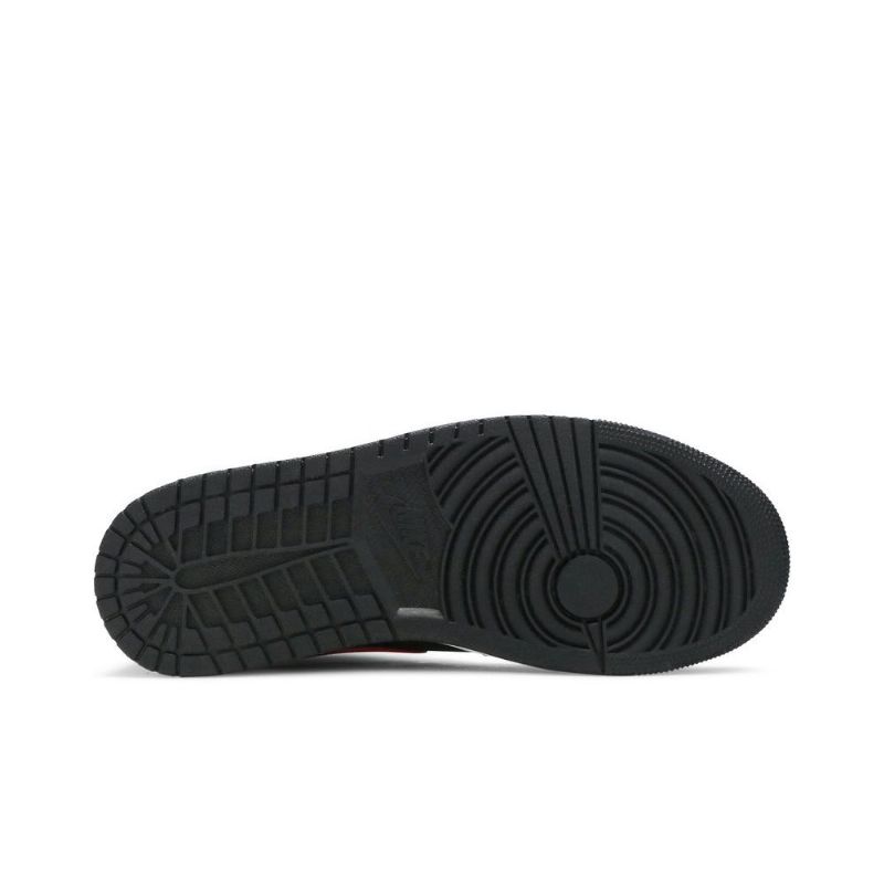 Ανδρικά Παπούτσια Air Jordan 1 Mid Μαύρος Άσπρο Κόκκινος
