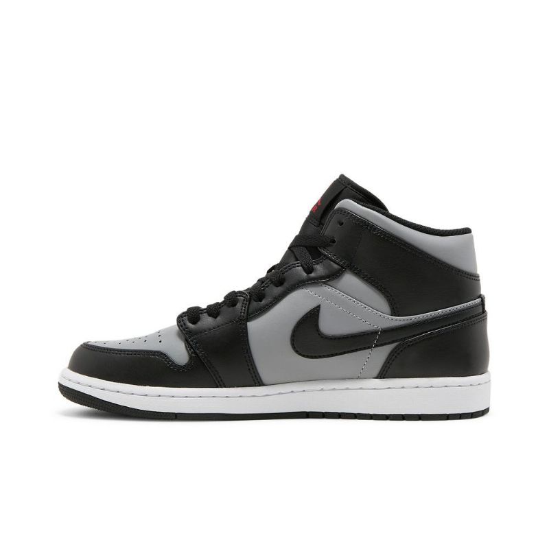 Ανδρικά Παπούτσια Air Jordan 1 Mid Μαύρος Γκρί Κόκκινος Άσπρο