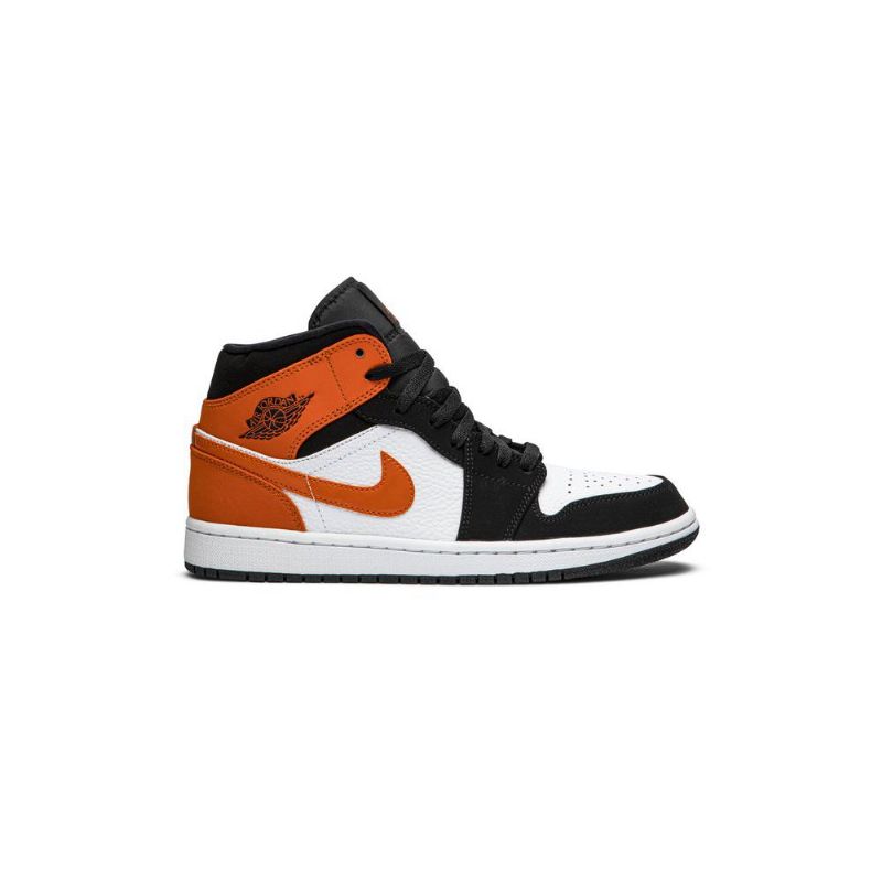 Ανδρικά Παπούτσια Air Jordan 1 Mid Μαύρος Καστανός Άσπρο