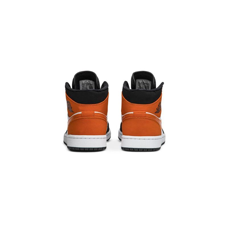 Ανδρικά Παπούτσια Air Jordan 1 Mid Μαύρος Καστανός Άσπρο