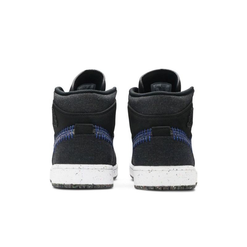 Ανδρικά Παπούτσια Air Jordan 1 Mid Μαύρος Μπλε Άσπρο