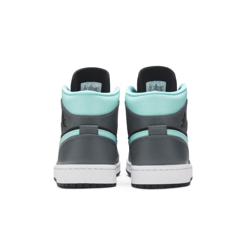 Ανδρικά Παπούτσια Air Jordan 1 Mid Μαύρος Μπλε Γκρί