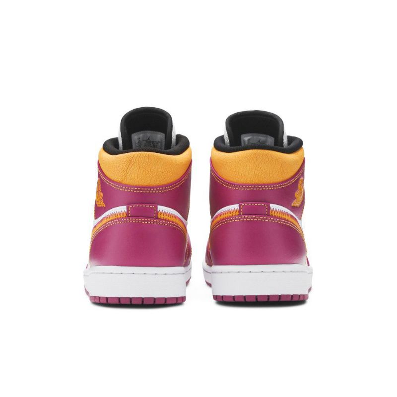 Ανδρικά Παπούτσια Air Jordan 1 Mid Μωβ Άσπρο Χρυσός