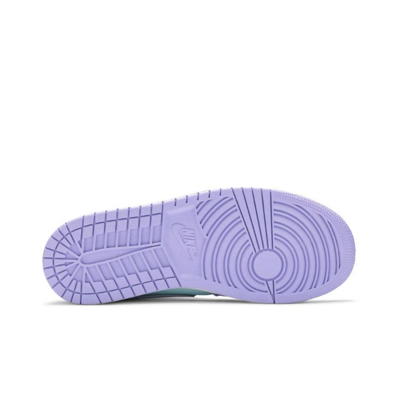 Ανδρικά Παπούτσια Air Jordan 1 Mid Μωβ Μπλε Άσπρο