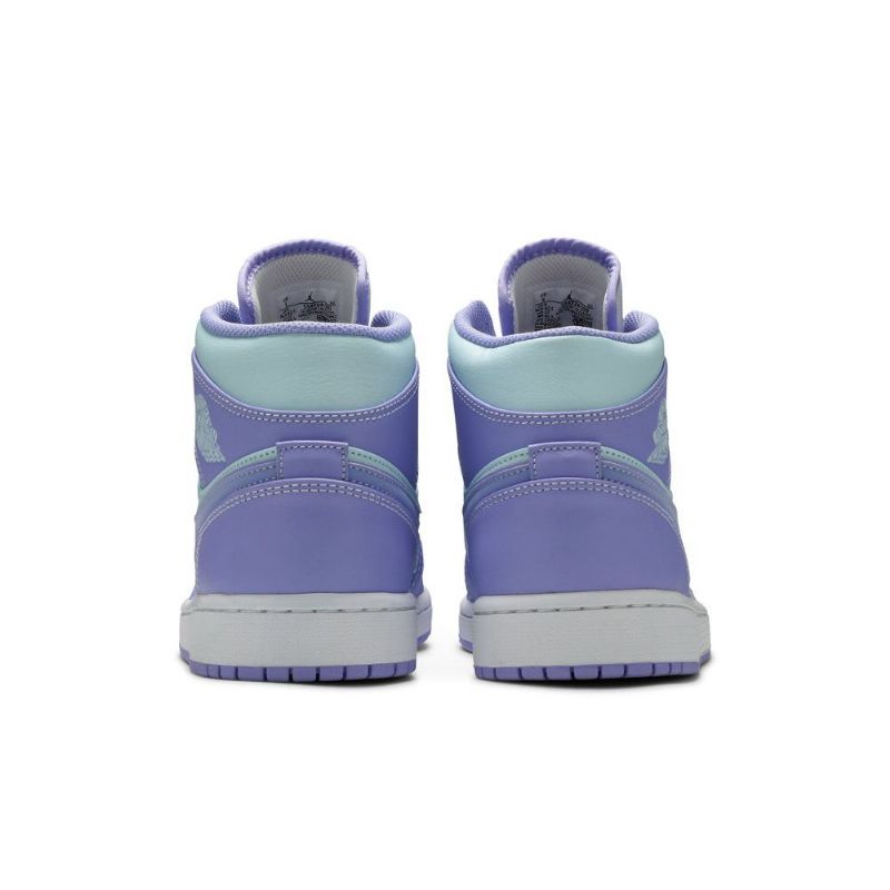 Ανδρικά Παπούτσια Air Jordan 1 Mid Μωβ Μπλε Άσπρο