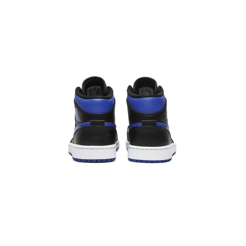Ανδρικά Παπούτσια Air Jordan 1 Mid Μπλε Μαύρος Άσπρο