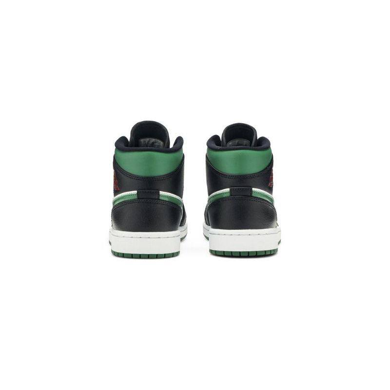 Ανδρικά Παπούτσια Air Jordan 1 Mid Πράσινος Άσπρο Μαύρα Κόκκινα