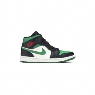 Ανδρικά Παπούτσια Air Jordan 1 Mid Πράσινος Άσπρο Μαύρα Κόκκινα