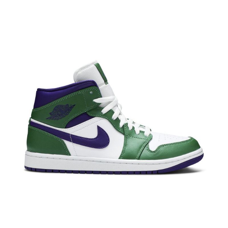 Ανδρικά Παπούτσια Air Jordan 1 Mid Πράσινος Άσπρο Μωβ