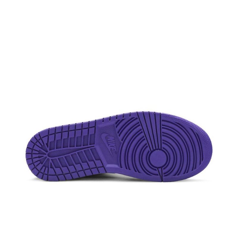 Ανδρικά Παπούτσια Air Jordan 1 Mid Πράσινος Άσπρο Μωβ