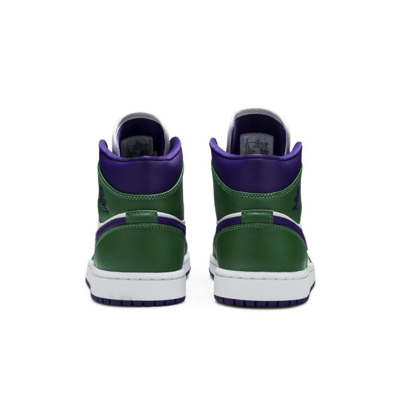 Ανδρικά Παπούτσια Air Jordan 1 Mid Πράσινος Άσπρο Μωβ