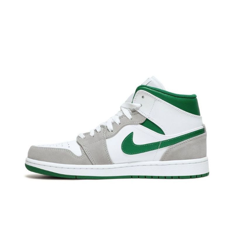 Ανδρικά Παπούτσια Air Jordan 1 Mid Se Άσπρο Γκρί Πράσινος