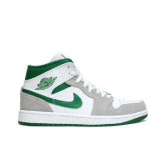Ανδρικά Παπούτσια Air Jordan 1 Mid Se Άσπρο Γκρί Πράσινος