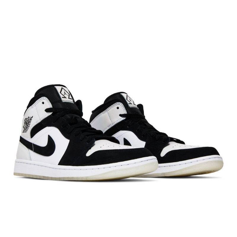 Ανδρικά Παπούτσια Air Jordan 1 Mid Se Άσπρο Μαύρος