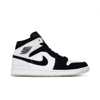 Ανδρικά Παπούτσια Air Jordan 1 Mid Se Άσπρο Μαύρος