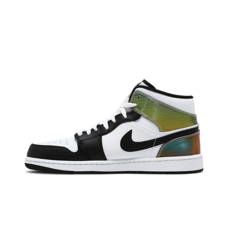 Ανδρικά Παπούτσια Air Jordan 1 Mid Se Άσπρο Μαύρος