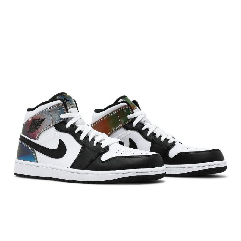 Ανδρικά Παπούτσια Air Jordan 1 Mid Se Άσπρο Μαύρος