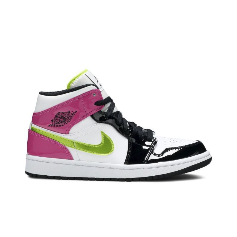 Ανδρικά Παπούτσια Air Jordan 1 Mid Se Άσπρο Ροζ Μαύρα