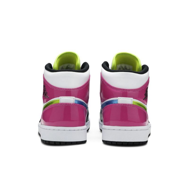 Ανδρικά Παπούτσια Air Jordan 1 Mid Se Άσπρο Ροζ Μαύρα