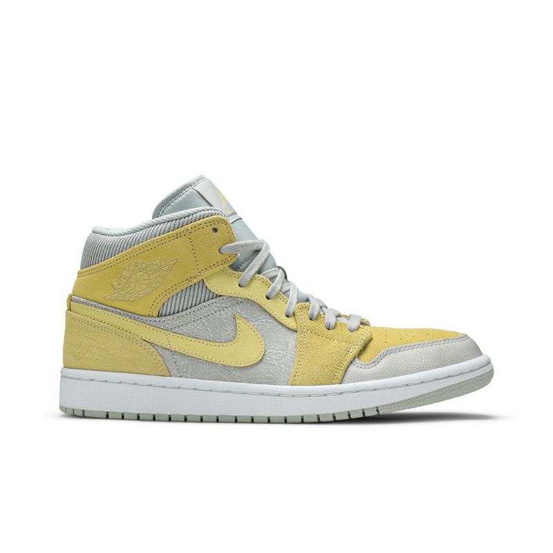 Ανδρικά Παπούτσια Air Jordan 1 Mid Se Γκρί Κίτρινος