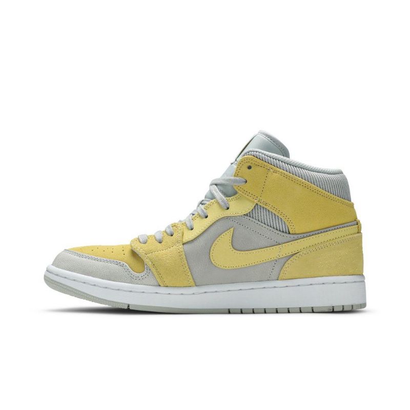Ανδρικά Παπούτσια Air Jordan 1 Mid Se Γκρί Κίτρινος