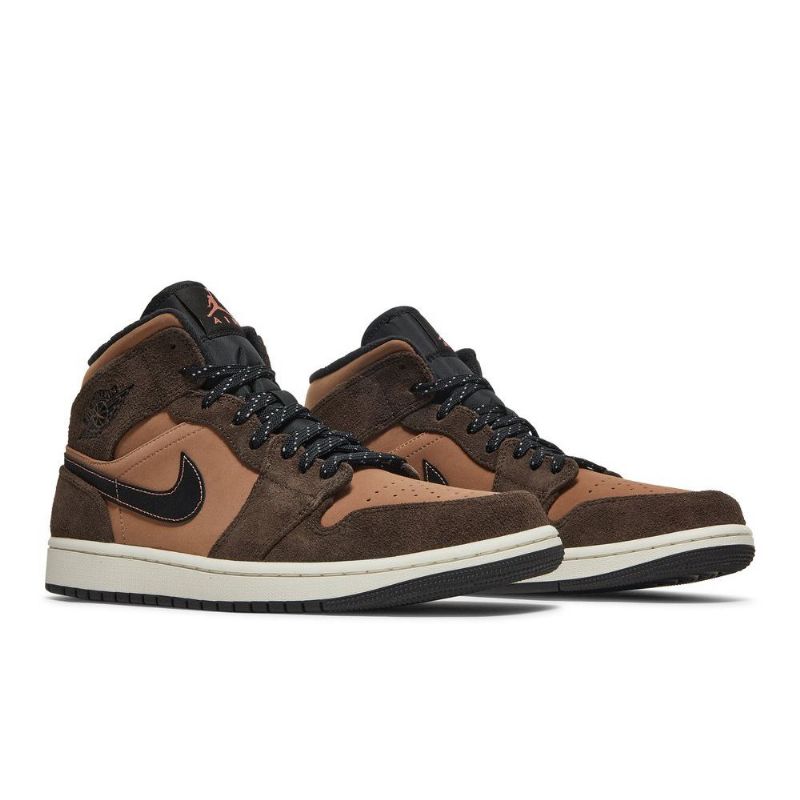 Ανδρικά Παπούτσια Air Jordan 1 Mid Se Καστανός Μαύρα