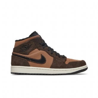 Ανδρικά Παπούτσια Air Jordan 1 Mid Se Καστανός Μαύρα