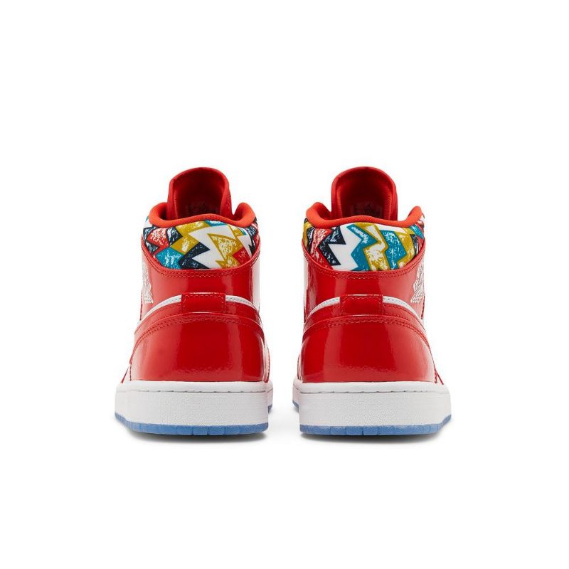 Ανδρικά Παπούτσια Air Jordan 1 Mid Se Κόκκινος Άσπρο Χρυσός Μπλε