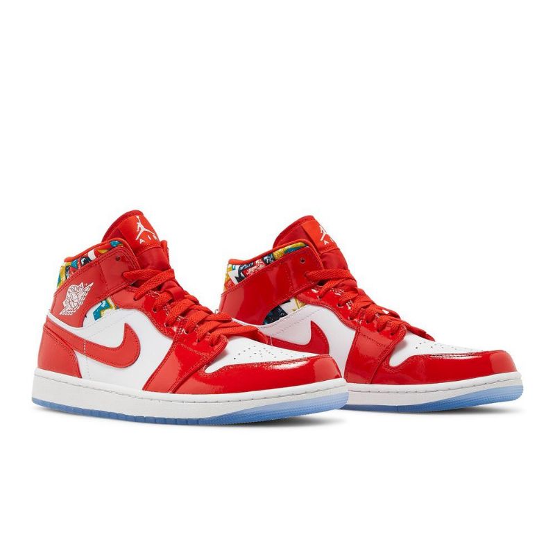 Ανδρικά Παπούτσια Air Jordan 1 Mid Se Κόκκινος Άσπρο Χρυσός Μπλε
