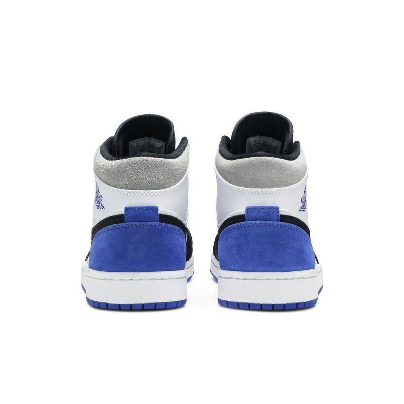 Ανδρικά Παπούτσια Air Jordan 1 Mid Se Λευκά Μαύρα Γκρι Μπλε