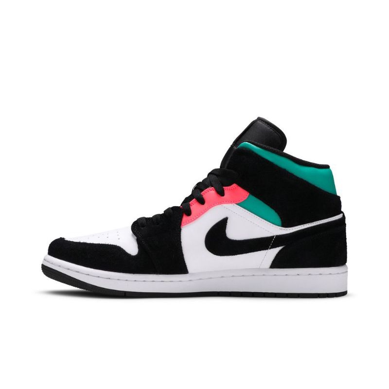 Ανδρικά Παπούτσια Air Jordan 1 Mid Se Λευκά Μαύρα Μπλε Ροζ