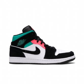 Ανδρικά Παπούτσια Air Jordan 1 Mid Se Λευκά Μαύρα Μπλε Ροζ