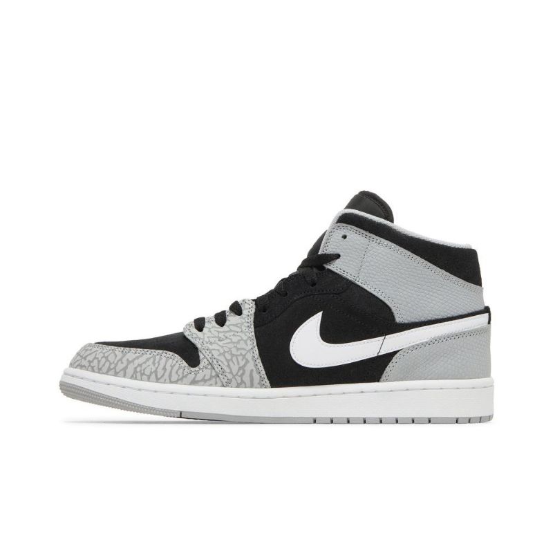 Ανδρικά Παπούτσια Air Jordan 1 Mid Se Μαύρα Γκρι Λευκά Κόκκινα