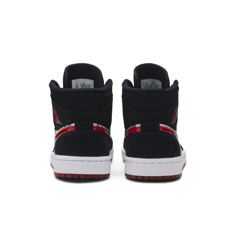 Ανδρικά Παπούτσια Air Jordan 1 Mid Se Μαύρα Κόκκινα Λευκά