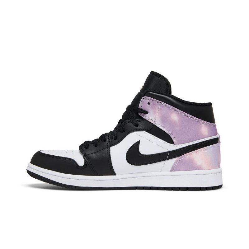 Ανδρικά Παπούτσια Air Jordan 1 Mid Se Μαύρα Μωβ Λευκά